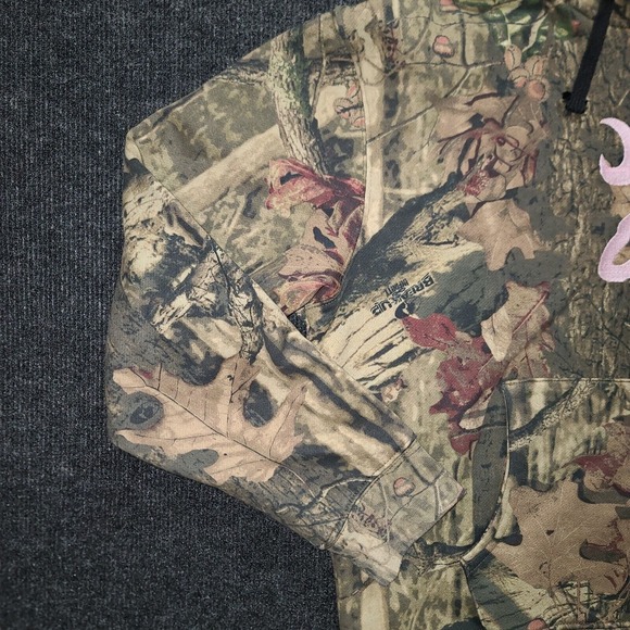 Browning For Her Camo Hoodie Pink Buckmark Logo Women's Medium Hunting - Picture 4 of 14